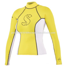 women UV protection training gym exercise compression wear rash guard